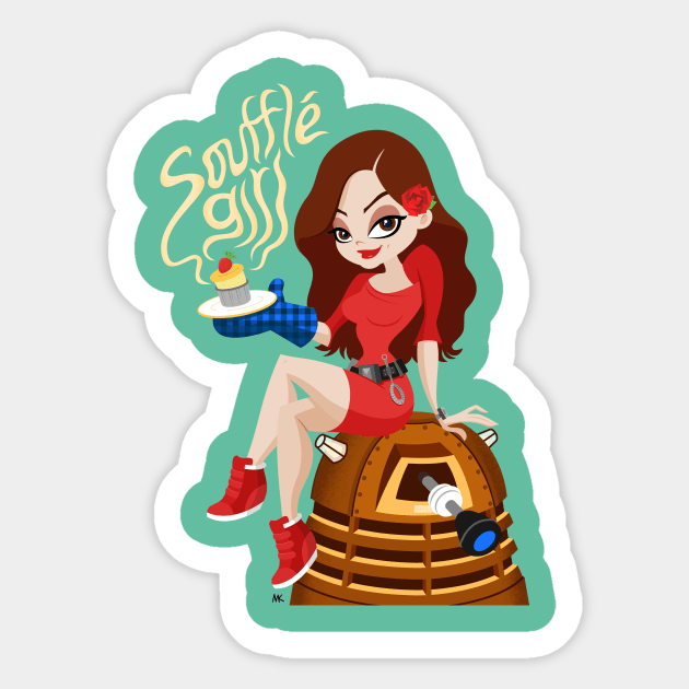 Souffle Girl Sticker by nocturnallygeekyme